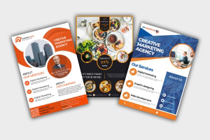 Flyer graphic design business service
