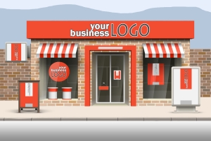 Storefront Advertising graphic design business service